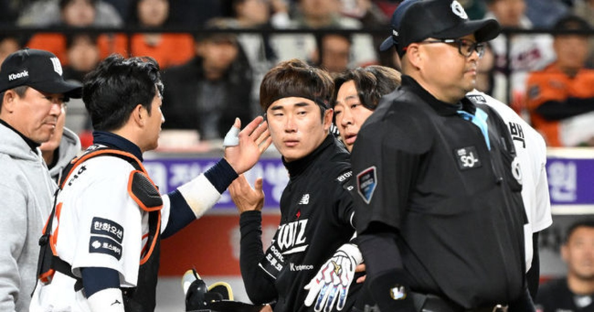 헤드샷 고통 속에서도 퇴장당하는 투수 위로, 베테랑의 품격 보여준 허경민 [이대선의 모멘트]