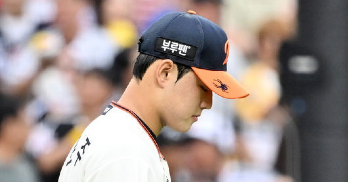 1회도 못 버티고 6실점 강판이라니…문동주 이런 적 처음이다, 한화 1위 역전 희망 사라지기 일보
