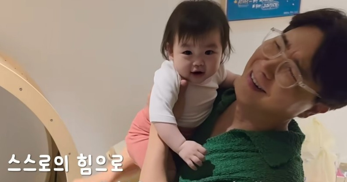 박수홍 웃고 또 울고, 인형 비주얼 딸 네발기기에 성공에 “부모 마음 이런 걸까” 감격