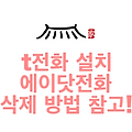 t전화 설치 에이닷전화 삭제 방법 참고!