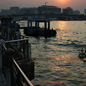 방콕 ... 짜오프라야강변의 일몰