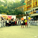 난타 공연 리라고등학교 축제