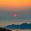 도리산 일몰