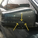 E300 사이드 미러 깜빡이 깨짐(벤츠 ..