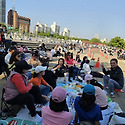 한강 불빛공연 드론 라이트쇼 벙개....