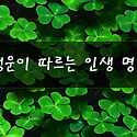 행운이 따르는 인생 명언