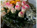[꽃다발]아내 생일 축하, 장미&소국&스톡 3종 가을향~플라워 핸드타이드! ..