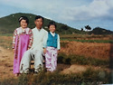 아버지. 손녀 손자와 (선영,필규) 논..