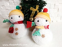 눈사람 양말인형(싹스돌)
