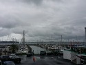 비오는 일요일 뉴질랜드 요트 선착장...
