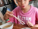 딸이랑 김밥 먹기
