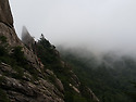 운해속의 설악 공룡...2014/7/4일 ..