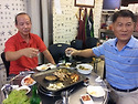 8월 28일 동두천 만수 집앞에서 오겹살..