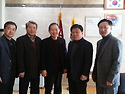 안현구 신임 동문회장단 모교 교장및 ..