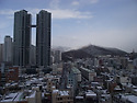 부산 황령산의눈