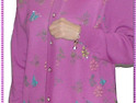 꽃 나비 스웨터- 보라색