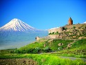 아르메니아 코르비랍 수도원에서 바라본..