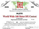 2026 CQ 160m CW CONTEST AWA..
