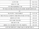 체육대회 일정표 입니다.