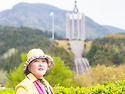 민주공원 겹벚꽃과 함께