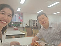 상지대에서 점심!