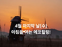 4월 마지막 날(수)아침을 여는 건강한 에코힐링(글 전체보기는 글주소 클릭..