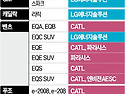 국내 출시차에 탑재된 배터리