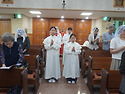 신입복사 입단식이 교중미사중에 있었습..