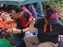 중원계곡에서