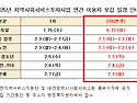 2025년 2차모집일정변경 안내