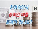 [질문]-한정승인 한 사람도 대출을 받을 수 있나요?