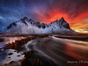 Twilight on Stokksnes Mount..