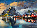 Small fish village Hamnoy