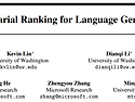 [2월 4주차] Adversarial Ranking for Language Generation