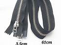 YKK 정품 메탈지퍼 블랙 61cm 3.5..