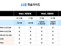 2025 기초이론개강, 11월 학습가이드, 연간 학습플랜