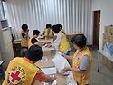 《아산시 협의회 임원회의 및 희망풍차세대 물품소분》