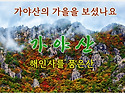 11월 22일 늦었다고 할때가 가장 좋을때..합천 가야산 단풍 제280차 정기산행 