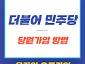 더불어민주당 당원 가입 방법｜온라인 오프라인 권리당원 차이