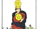 웨이트 타로 마이너 아르카나 펜타클 4(Four of Pentacles), 연애•운세•심