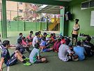 방학을 맞아 축구 캠프..