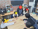 신나는 목공수업이..
