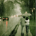 빗속을 걸으며 이미지