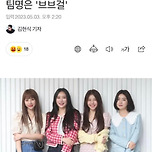 브레이브걸스 새 팀명 브브걸 이미지