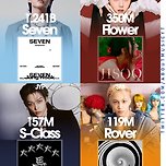 2023년 4대 소속사별 스포티파이에서 가장 많이 스트리밍된 곡 이미지