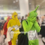 크래비티 벌칙으로 텔레토비 옷 입고 입국함 이미지