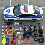 한국 경찰차&amp;소방차 구성품 이미지