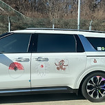 아이가 타고 있어요 스티커 안붙여도 되는 차 이미지