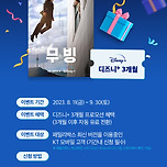kt 디즈니+ 3개월 무료 이미지