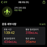 주말 운동 끝 이미지